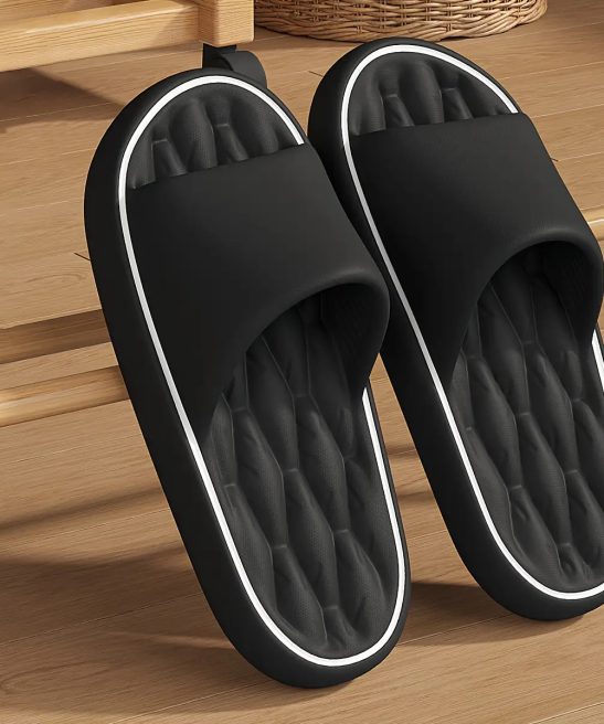 Alternative view of Men's Large Size Black EVA Slippers- Non-Slip Quick-Dry Breathable Open-Toe Design, Ergonomic Comfort with Arch Support and Cushioning Insole, All-Season Indoor and Outdoor Home Training Shoes, Lightweight and Durable PU Sole Fabric Lining, Sports, Soft Slippers for Women, Slippers for Men Non Slip, Men Slippers High Quality, Fall Slippers, Slipper Boots, Quickdry Footwear, Sporty Slippers, Casual Footwear, Cushioned Insole, Slipresistant Footwear, Supportive Footwear,