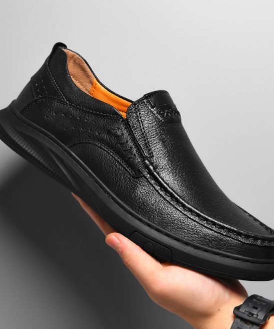 Shoes for Men Spring And Summer Casual Men's Shoes: Doudou Shoes, Comfortable Leather Lazy Shoes, Lace-up Shoes, Driving Shoes, Business Casual Shoes - Image 11