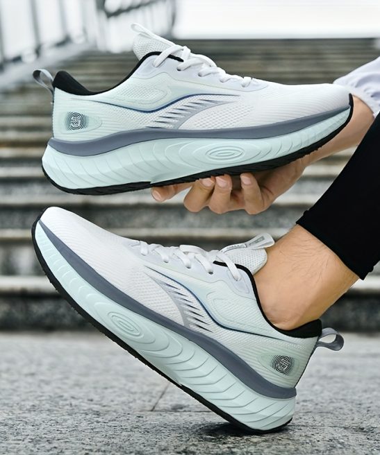 Men'S Casual Running Shoes, High-Performance Racing Competition Test Shoes, Fabric Comfortable Lining, Breathable Mesh Athletic Shoes, Suitable for Gym Training, Outdoor Hiking And Travel - Image 15