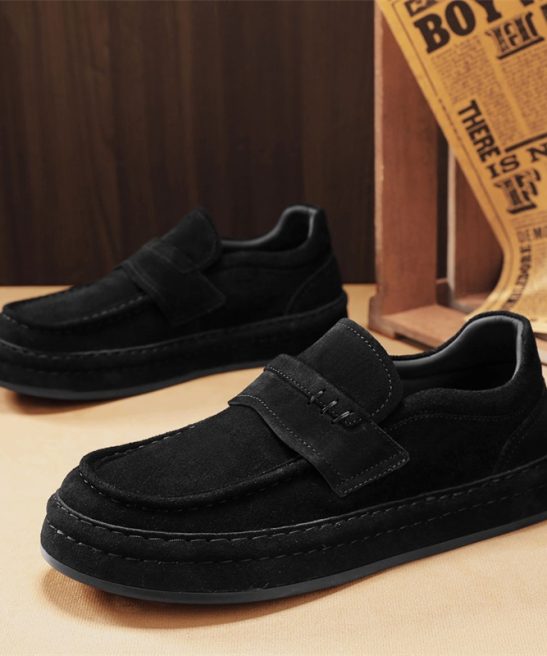 Men'S Autumn Slip-on Low-Top Comfortable Sports Casual Shoes | Canvas Upper, Rubber Sole, Fabric Lining, Round Toe, Solid Color - Image 5