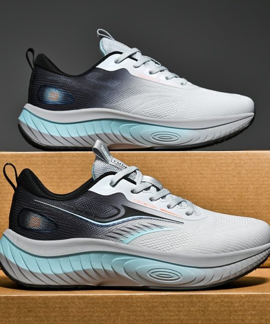Men'S Casual Running Shoes, High-Performance Racing Competition Test Shoes, Fabric Comfortable Lining, Breathable Mesh Athletic Shoes, Suitable for Gym Training, Outdoor Hiking And Travel - Image 5