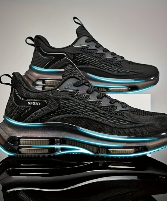 Alternative view of Men'S Fashion Breathable Casual Sports Shoes Outdoor Double Air Cushion Skate Shoes Running Shoes