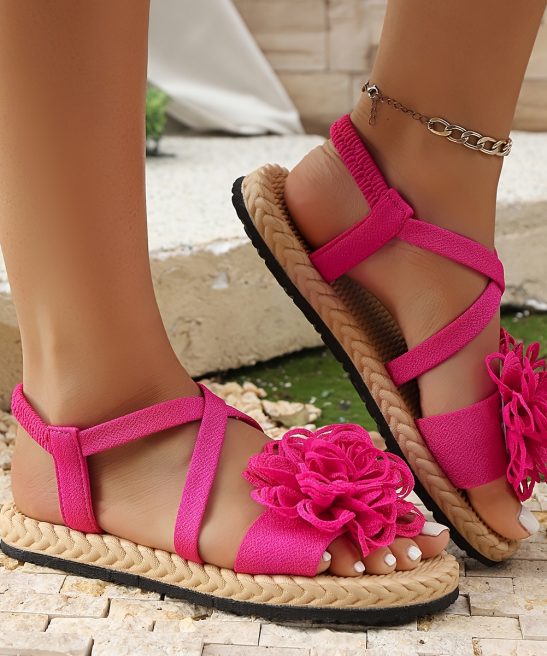 Women'S Fashion Floral Flat Sandals, Comfortable Casual Open-Toe Summer Shoes, Lightweight Sandals., Women Shoes - Image 20