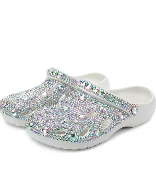 Women's Plus Size Handmade Shoes, Glass Rhinestone Decor, Gorgeous Dazzling Elegant Luxury High-End Fashion Footwear, Eye-Catching Chic Unique Design, Women Shoes - Image 7