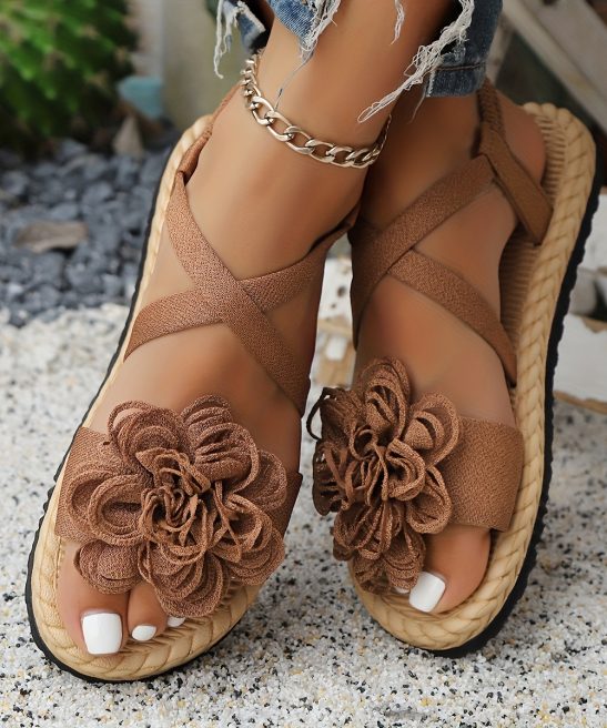Women'S Fashion Floral Flat Sandals, Comfortable Casual Open-Toe Summer Shoes, Lightweight Sandals., Women Shoes - Image 38