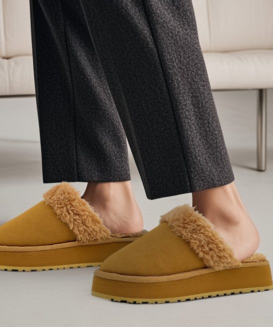 Men'S Winter Slippers, Stylish And Warm Lined Indoor And Outdoor Footwear, Non-Slip Fluffy Soft Home Slippers - Image 10