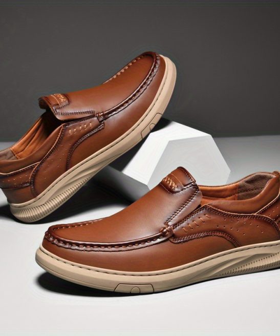 Shoes for Men Spring And Summer Casual Men's Shoes: Doudou Shoes, Comfortable Leather Lazy Shoes, Lace-up Shoes, Driving Shoes, Business Casual Shoes - Image 10