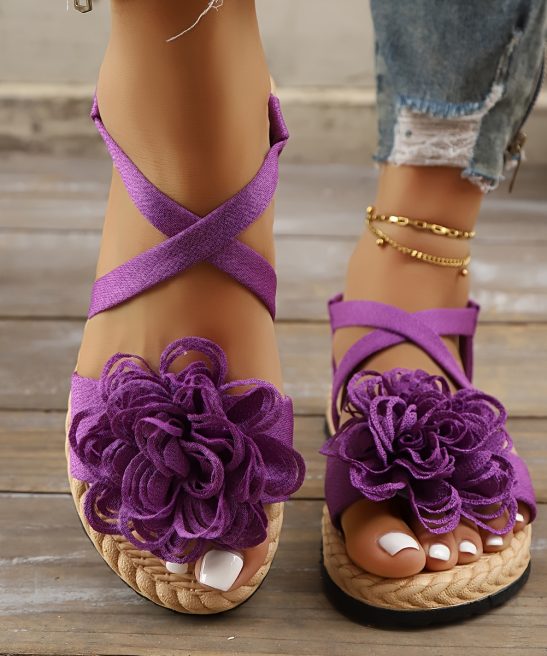 Women'S Fashion Floral Flat Sandals, Comfortable Casual Open-Toe Summer Shoes, Lightweight Sandals., Women Shoes - Image 29