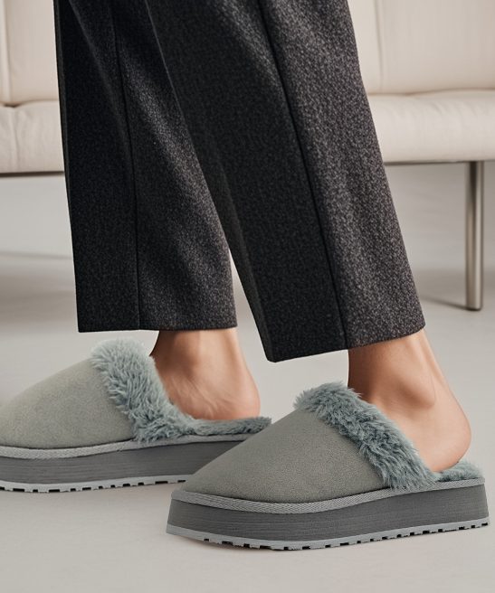 Men'S Winter Slippers, Stylish And Warm Lined Indoor And Outdoor Footwear, Non-Slip Fluffy Soft Home Slippers - Image 11