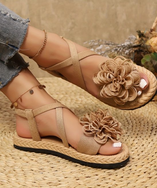 Women'S Fashion Floral Flat Sandals, Comfortable Casual Open-Toe Summer Shoes, Lightweight Sandals., Women Shoes - Image 32