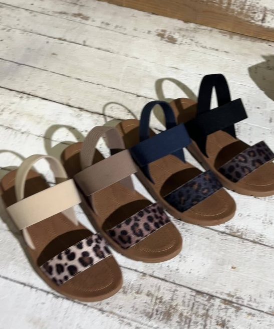 Leopard Print Flat Sandals, Comfortable And Versatile Open-Toe Roman Shoes., Women Shoes - Image 17