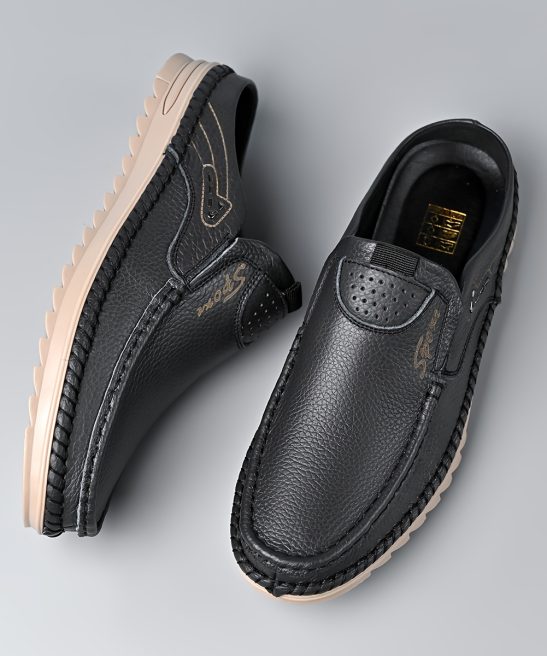 Top-grain Cowhide Upper, 2025 High-end New Men's Semi-enclosed Mule Shoes, Hand-stitched Upper for Enhanced Durability. Available in 3 Colors, Comfortable and Stylish, Breathable and Lightweight Slip-on Men's Sandals. Offered in 10 Sizes for All-day - Image 10