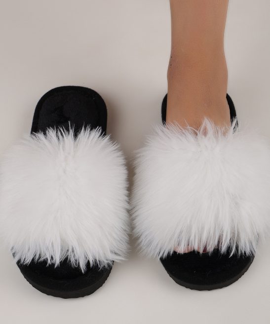 Ladies' Slip-On Indoor Footwear - Extremely Soft Long Plush Faux Fur Look, Non-Skid Bottom - Perfect for Year-Round Use in Living Room, Bedroom, Spa Relaxation Footwear - A Must-Have Cozy Attire for Women, Stylish Home Accent, Comfortable Padding - Image 6