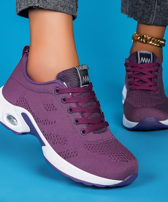 New Spring And Summer Women'S Breathable Mesh Sneakers 2026, Featuring Air-Cushioned Casual Shoes with Thick Soles, Suitable for Dance, Fitness Cross-Training, Road Running, Lightweight And Comfortable Soft-Soled Travel Shoes, Hiking Shoes - Image 12