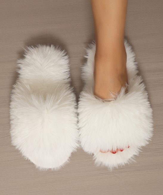 Ladies' Slip-On Indoor Footwear - Extremely Soft Long Plush Faux Fur Look, Non-Skid Bottom - Perfect for Year-Round Use in Living Room, Bedroom, Spa Relaxation Footwear - A Must-Have Cozy Attire for Women, Stylish Home Accent, Comfortable Padding - Image 3