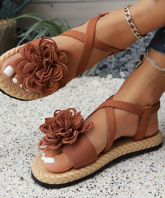 Women'S Fashion Floral Flat Sandals, Comfortable Casual Open-Toe Summer Shoes, Lightweight Sandals., Women Shoes - Image 33