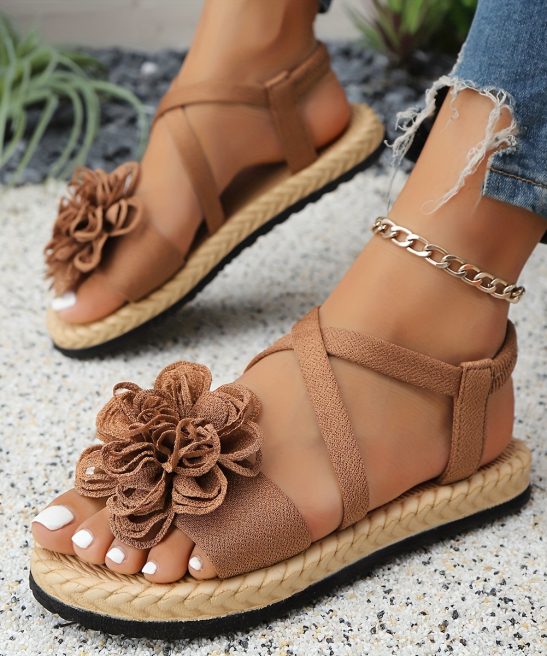 Women'S Fashion Floral Flat Sandals, Comfortable Casual Open-Toe Summer Shoes, Lightweight Sandals., Women Shoes - Image 27