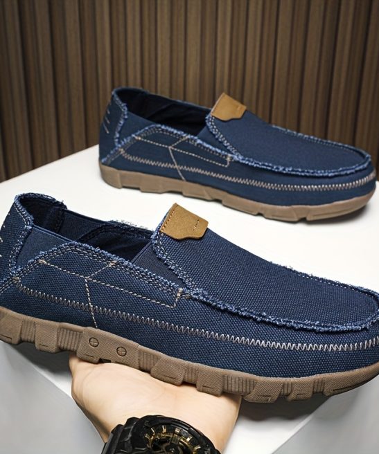 New Style of Men'S Thick-Soled Slip-On Sports Casual Shoes, Lightweight, Comfortable, Breathable, And Durable, Suitable for Daily Leisure And Hiking Activities