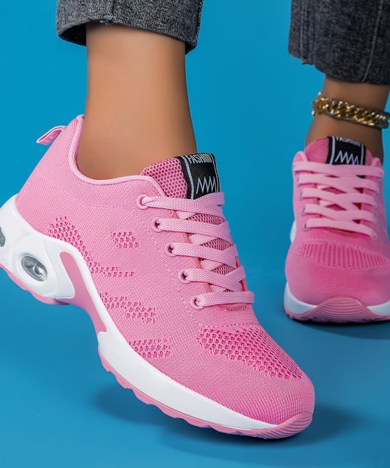 New Spring And Summer Women'S Breathable Mesh Sneakers 2026, Featuring Air-Cushioned Casual Shoes with Thick Soles, Suitable for Dance, Fitness Cross-Training, Road Running, Lightweight And Comfortable Soft-Soled Travel Shoes, Hiking Shoes - Image 8