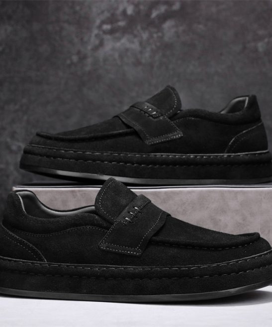 Men'S Autumn Slip-on Low-Top Comfortable Sports Casual Shoes | Canvas Upper, Rubber Sole, Fabric Lining, Round Toe, Solid Color - Image 3
