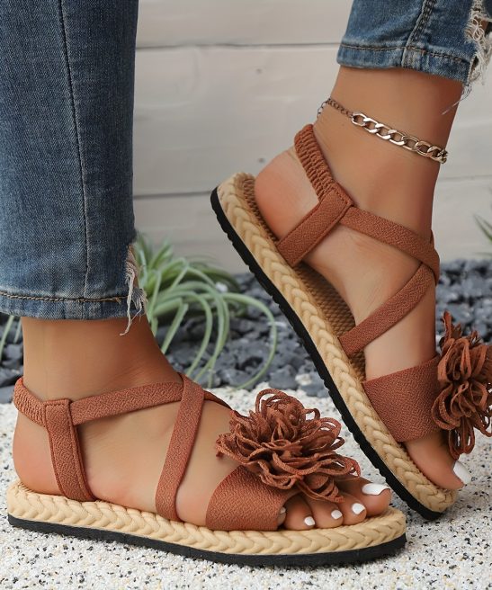 Women'S Fashion Floral Flat Sandals, Comfortable Casual Open-Toe Summer Shoes, Lightweight Sandals., Women Shoes - Image 26