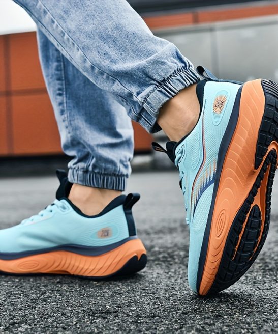 Men'S Casual Running Shoes, High-Performance Racing Competition Test Shoes, Fabric Comfortable Lining, Breathable Mesh Athletic Shoes, Suitable for Gym Training, Outdoor Hiking And Travel - Image 10