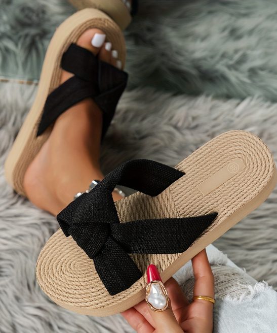 1 Pair Women'S Summer Slippers, Soft Breathable Outdoor Sandals, Lightweight Comfortable Casual, Suitable for Beach Travel, Women'S Sandals, Casual Slippers, Vacation Shoes, Open-Toe Design, Easy Footwear, Comfortable Lining, Women'S Slippers - Image 6