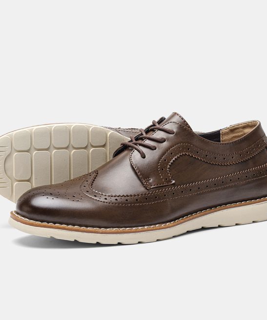 Men's Ultra-light Casual Shoes Retro Comfortable Genuine Leather Sneakers - Image 5