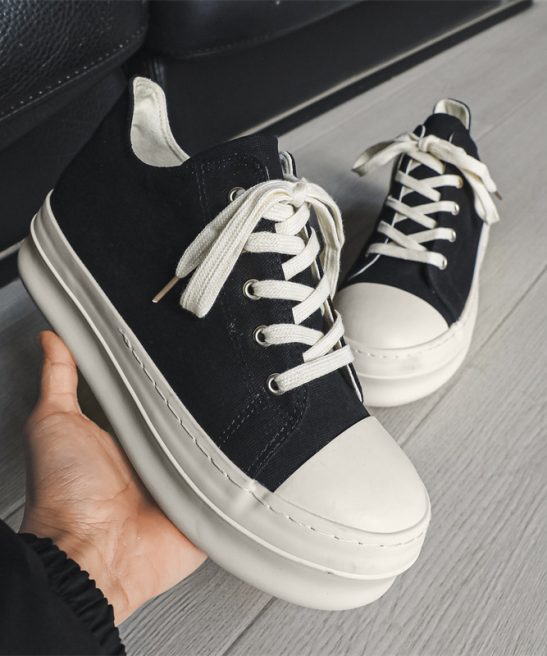 Men's Height Increase Thick Platform Sneakers - Upper & Sole, Cushioning, Low-Top Mid-Top Lace-Up Round Toe for Casual Athletic Wear, - Comfortable Height Shoes Suitable for High Street Style - Image 6