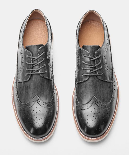 Men's Ultra-light Casual Shoes Retro Comfortable Genuine Leather Sneakers - Image 3
