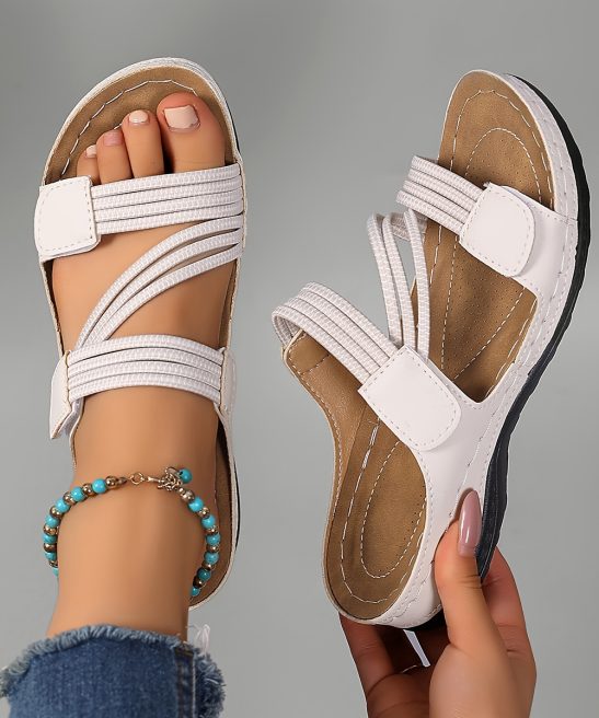 Women's Summer Casual Wedge Sandals - Open Toe Breathable Fashion Slippers, Suitable for Beach, Hiking, Outdoor, Vintage Style, Women Shoes - Image 10