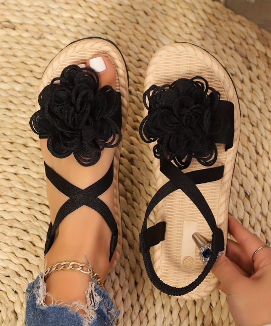 Women'S Fashion Floral Flat Sandals, Comfortable Casual Open-Toe Summer Shoes, Lightweight Sandals., Women Shoes - Image 45