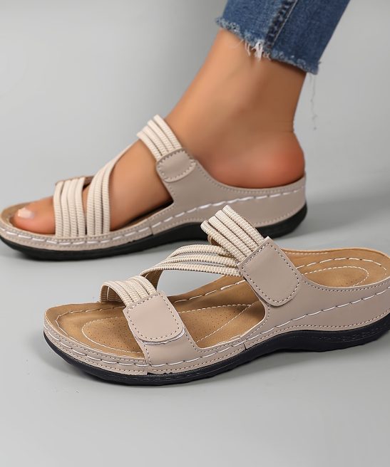 Women's Summer Casual Wedge Sandals - Open Toe Breathable Fashion Slippers, Suitable for Beach, Hiking, Outdoor, Vintage Style, Women Shoes - Image 14