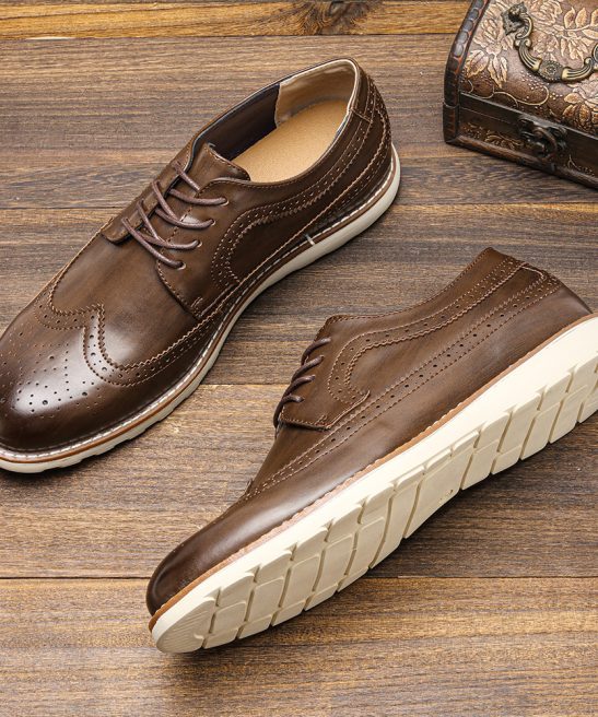 Men's Ultra-light Casual Shoes Retro Comfortable Genuine Leather Sneakers - Image 6