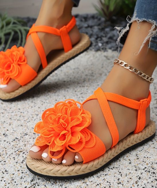 Women'S Fashion Floral Flat Sandals, Comfortable Casual Open-Toe Summer Shoes, Lightweight Sandals., Women Shoes - Image 34