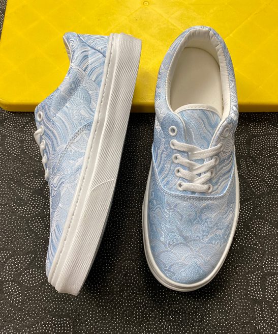 Summer Breathable Plus Size Blue Low-Top Canvas Shoes Unisex Fashion Trendy Casual Sneakers - Image 4