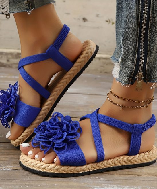 Women'S Fashion Floral Flat Sandals, Comfortable Casual Open-Toe Summer Shoes, Lightweight Sandals., Women Shoes - Image 35