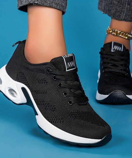 New Spring And Summer Women'S Breathable Mesh Sneakers 2026, Featuring Air-Cushioned Casual Shoes with Thick Soles, Suitable for Dance, Fitness Cross-Training, Road Running, Lightweight And Comfortable Soft-Soled Travel Shoes, Hiking Shoes - Image 6