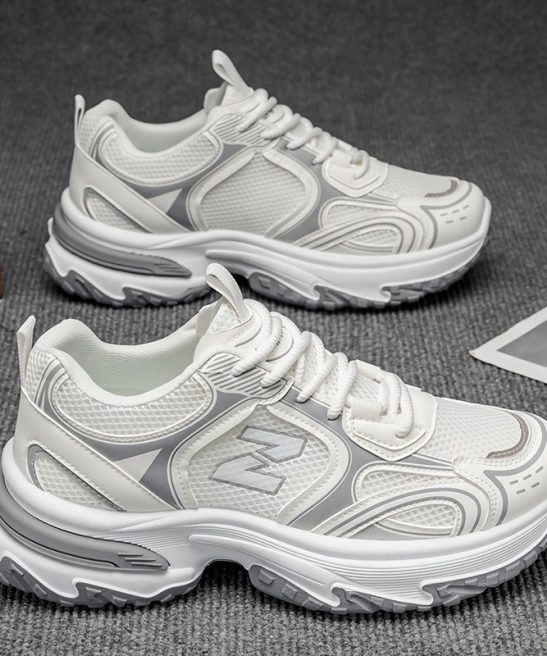 Breathable Men'S Casual Sneakers, Suitable for Comfortable Wear for All Year Round, Lace-Up Design, Low Top, Road Running Shoes, Suitable for All Seasons, Traveling, Running, Outdoor, Skateboarding Shoes, Shoes for Men, Men Shoes - Image 9