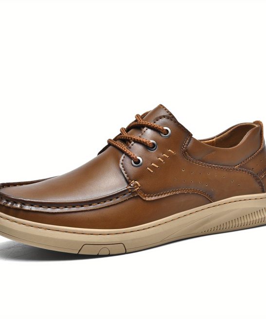 Shoes for Men Spring And Summer Casual Men's Shoes: Doudou Shoes, Comfortable Leather Lazy Shoes, Lace-up Shoes, Driving Shoes, Business Casual Shoes - Image 7