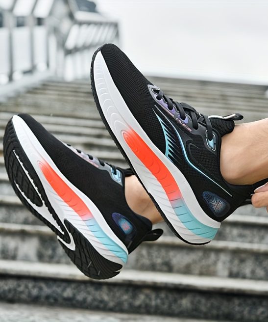 Men'S Casual Running Shoes, High-Performance Racing Competition Test Shoes, Fabric Comfortable Lining, Breathable Mesh Athletic Shoes, Suitable for Gym Training, Outdoor Hiking And Travel - Image 13