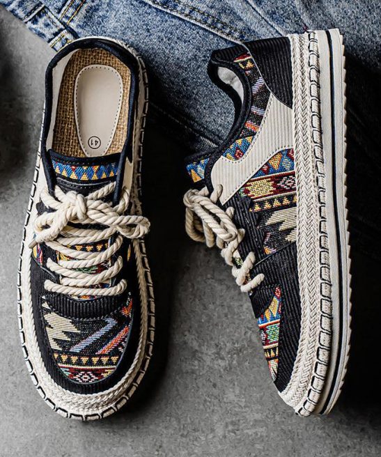 Spring Summer Men'S Versatile Casual Breathable Thick-Soled Flat Canvas Shoes Commuting Outdoor Fashion Sneakers Lightweight Casual Daily Trendy Footwear
