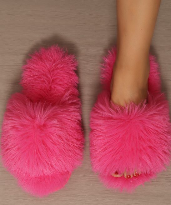 Ladies' Slip-On Indoor Footwear - Extremely Soft Long Plush Faux Fur Look, Non-Skid Bottom - Perfect for Year-Round Use in Living Room, Bedroom, Spa Relaxation Footwear - A Must-Have Cozy Attire for Women, Stylish Home Accent, Comfortable Padding - Image 8