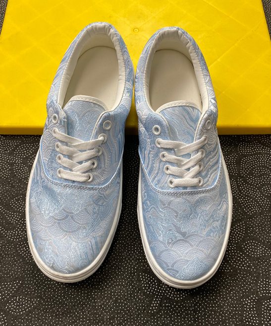 Alternative view of Summer Breathable Plus Size Blue Low-Top Canvas Shoes Unisex Fashion Trendy Casual Sneakers