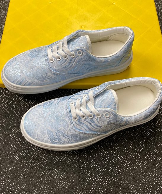 Summer Breathable Plus Size Blue Low-Top Canvas Shoes Unisex Fashion Trendy Casual Sneakers - Image 5