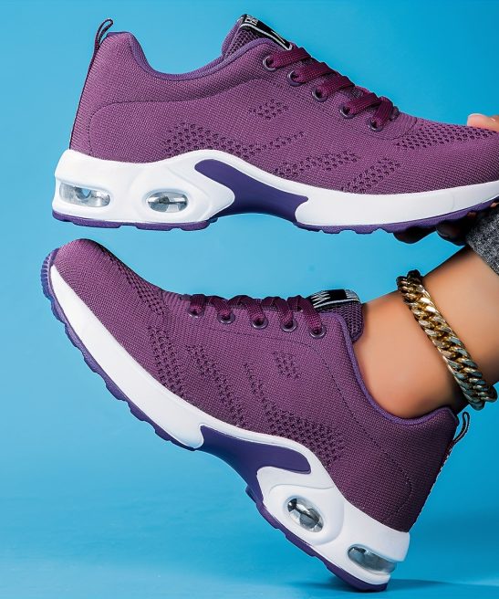 New Spring And Summer Women'S Breathable Mesh Sneakers 2026, Featuring Air-Cushioned Casual Shoes with Thick Soles, Suitable for Dance, Fitness Cross-Training, Road Running, Lightweight And Comfortable Soft-Soled Travel Shoes, Hiking Shoes - Image 11