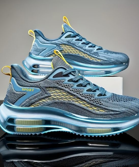 Men'S Fashion Breathable Casual Sports Shoes Outdoor Double Air Cushion Skate Shoes Running Shoes - Image 3