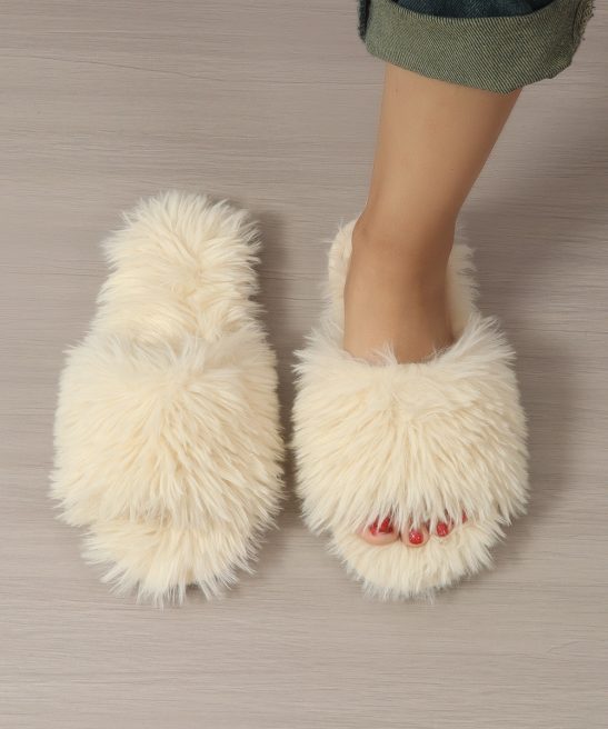 Ladies' Slip-On Indoor Footwear - Extremely Soft Long Plush Faux Fur Look, Non-Skid Bottom - Perfect for Year-Round Use in Living Room, Bedroom, Spa Relaxation Footwear - A Must-Have Cozy Attire for Women, Stylish Home Accent, Comfortable Padding - Image 10