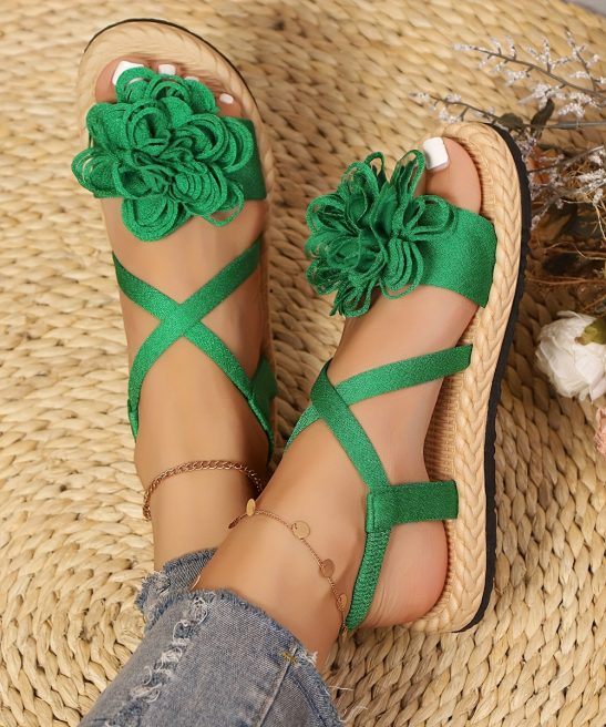 Women'S Fashion Floral Flat Sandals, Comfortable Casual Open-Toe Summer Shoes, Lightweight Sandals., Women Shoes - Image 23