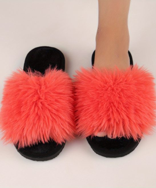 Ladies' Slip-On Indoor Footwear - Extremely Soft Long Plush Faux Fur Look, Non-Skid Bottom - Perfect for Year-Round Use in Living Room, Bedroom, Spa Relaxation Footwear - A Must-Have Cozy Attire for Women, Stylish Home Accent, Comfortable Padding - Image 5